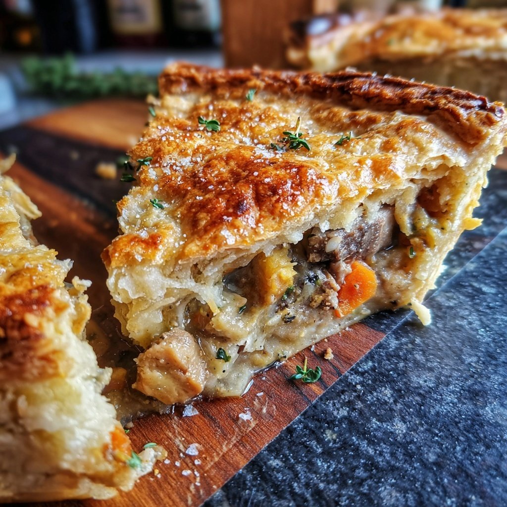 Comfort Food Beef and Mushroom Pot Pie