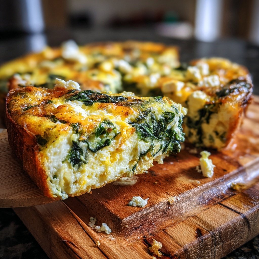 Spinach And Feta Egg Bake