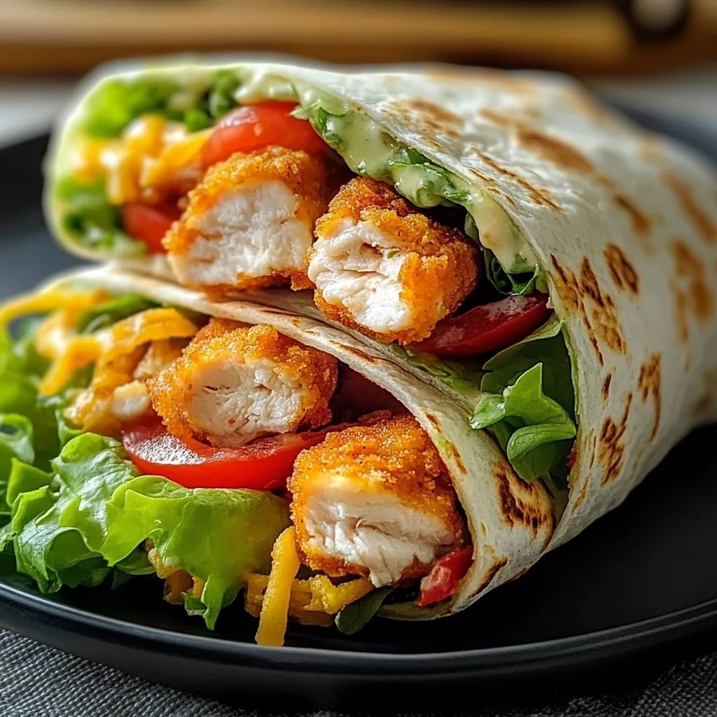 Crispy Chicken Ranch Snack Wrap