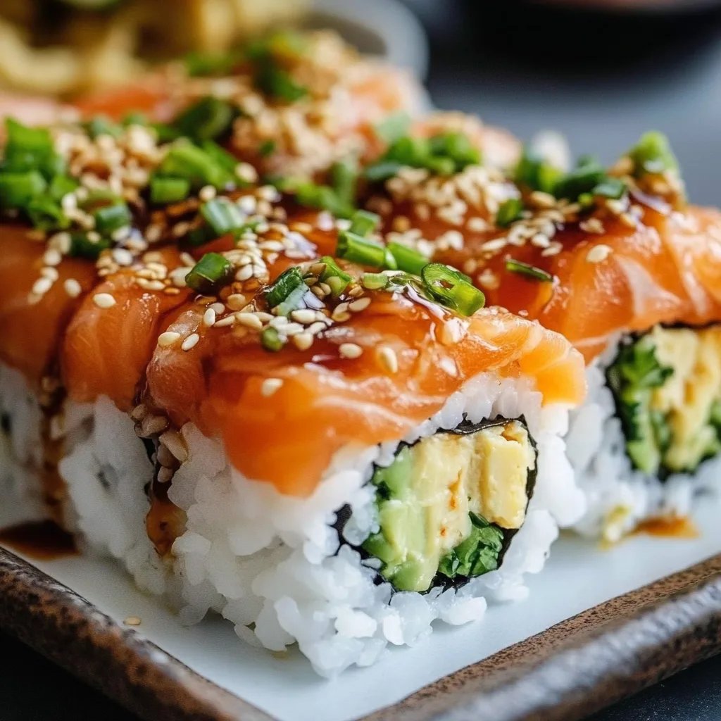 Easy Teriyaki Salmon Sushi Bake