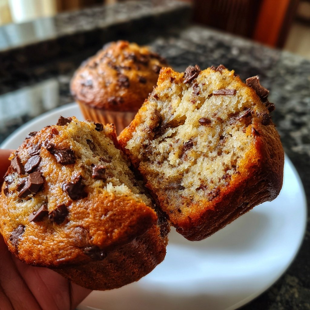 Banana Chocolate Chip Muffins