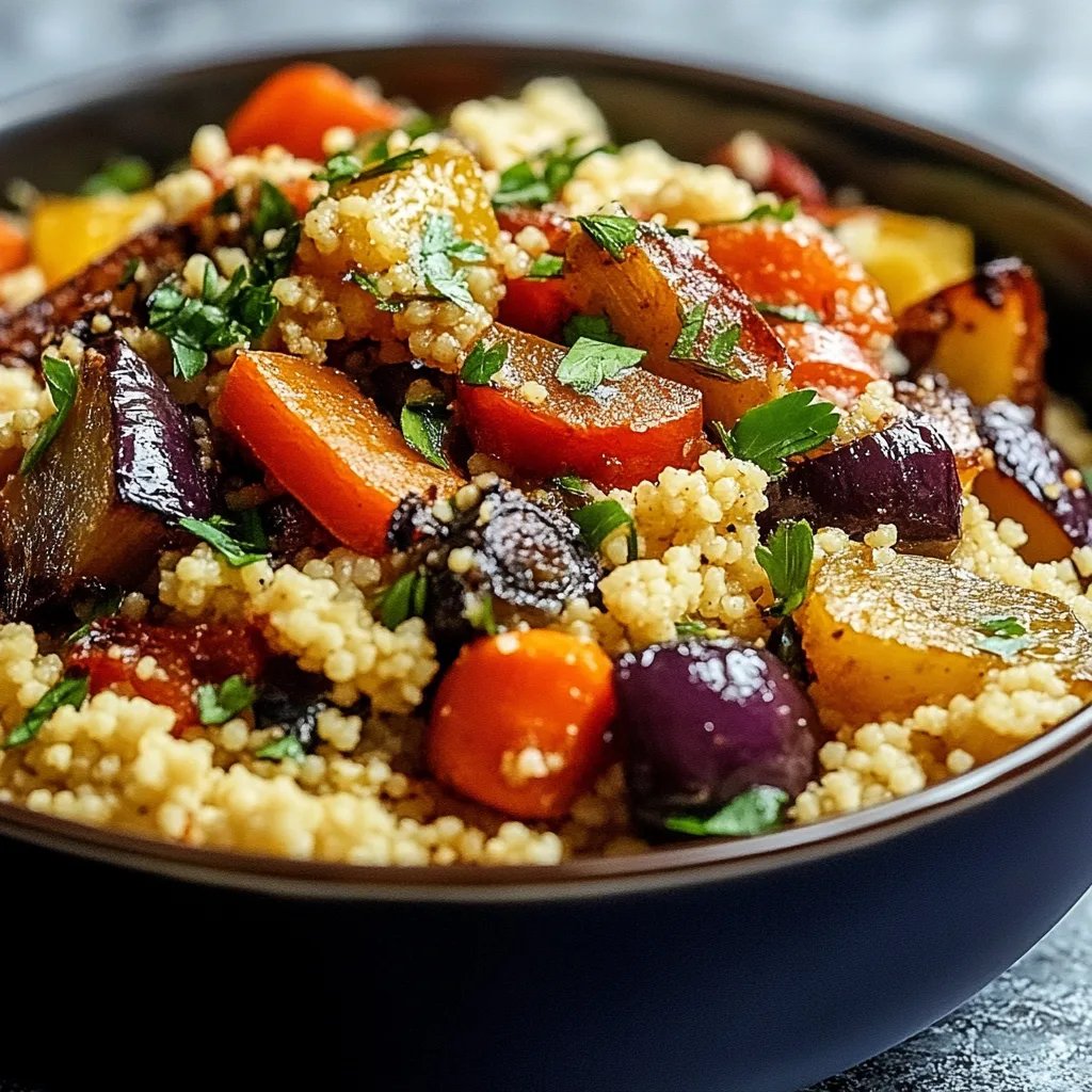 Vibrant Roasted Vegetable Couscous Bowl