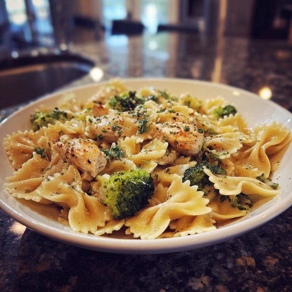 Bow Tie Pasta With Chicken And Broccoli