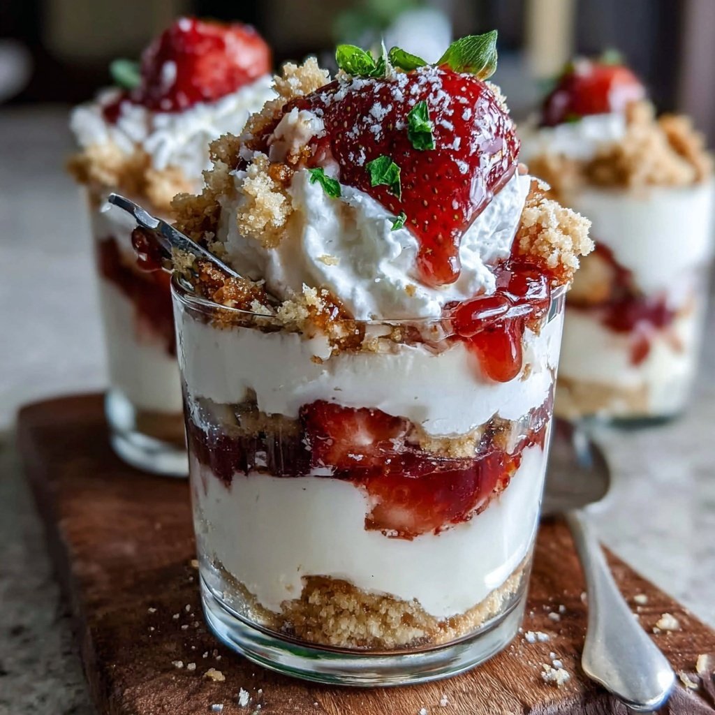 Strawberry Shortcake Parfait Cups