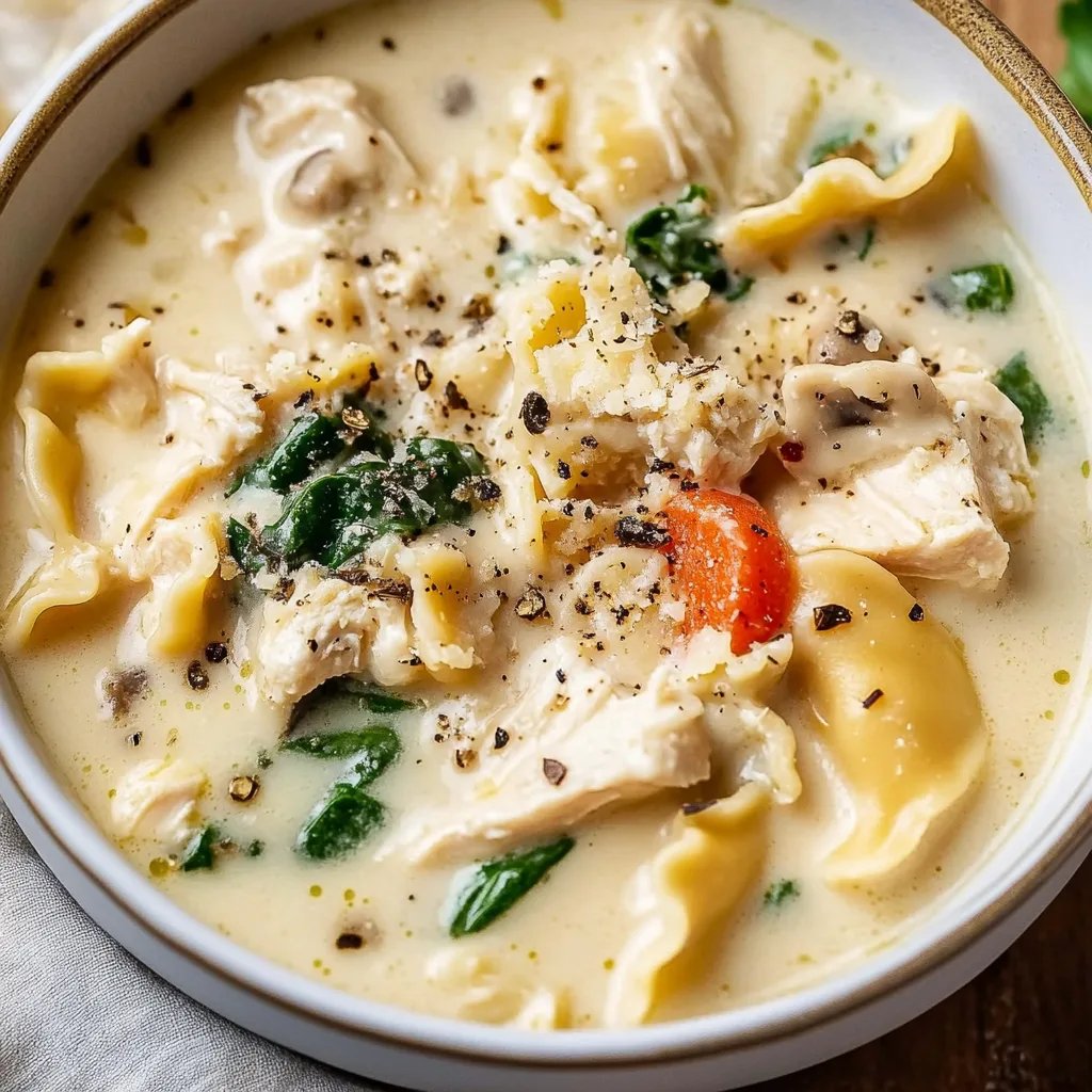 Creamy Chicken Lasagna Soup