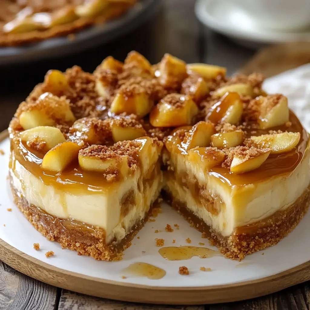 Salted Caramel Apple Pie Cheesecake Recipe