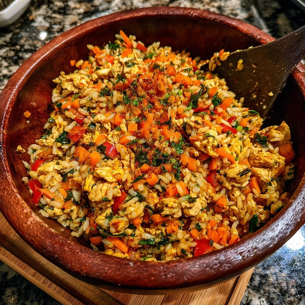 High Protein Turkey Rice Bowl