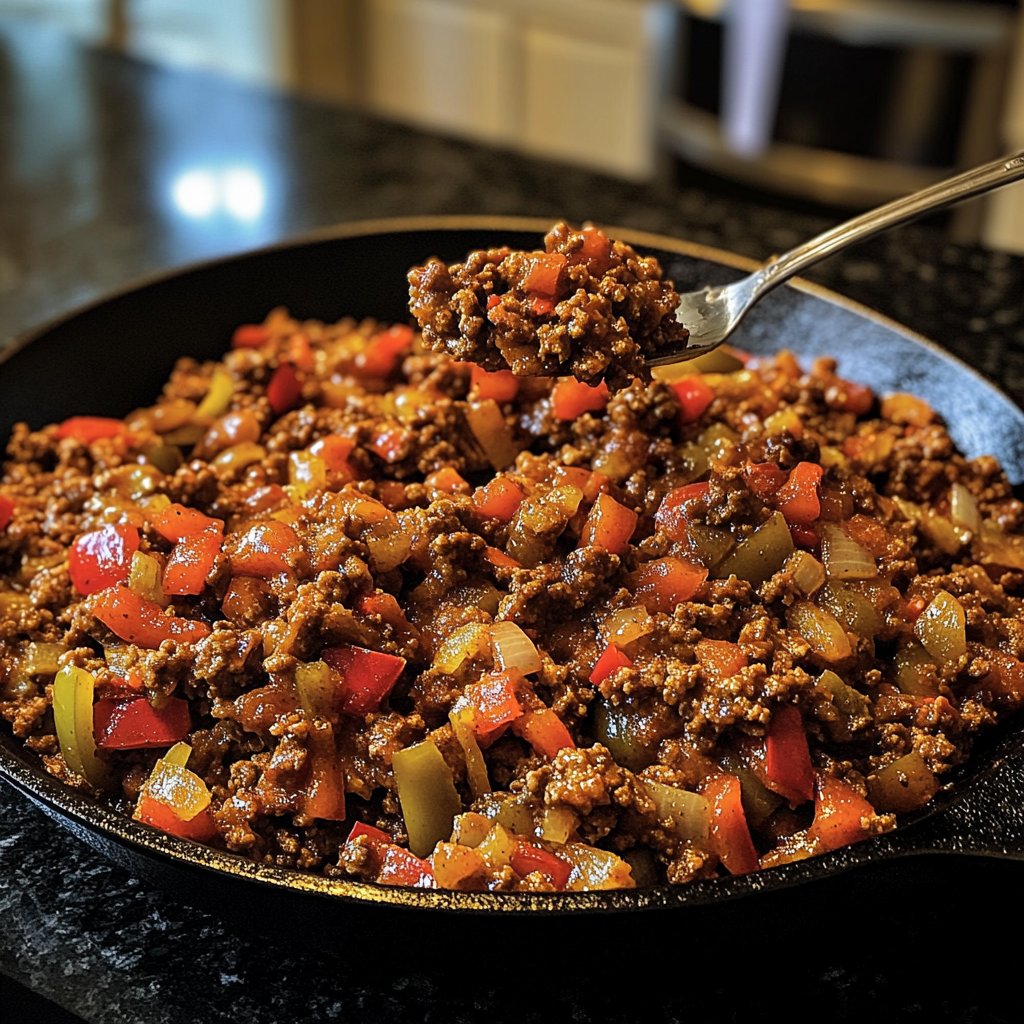 Ground Beef Skillet Rustic