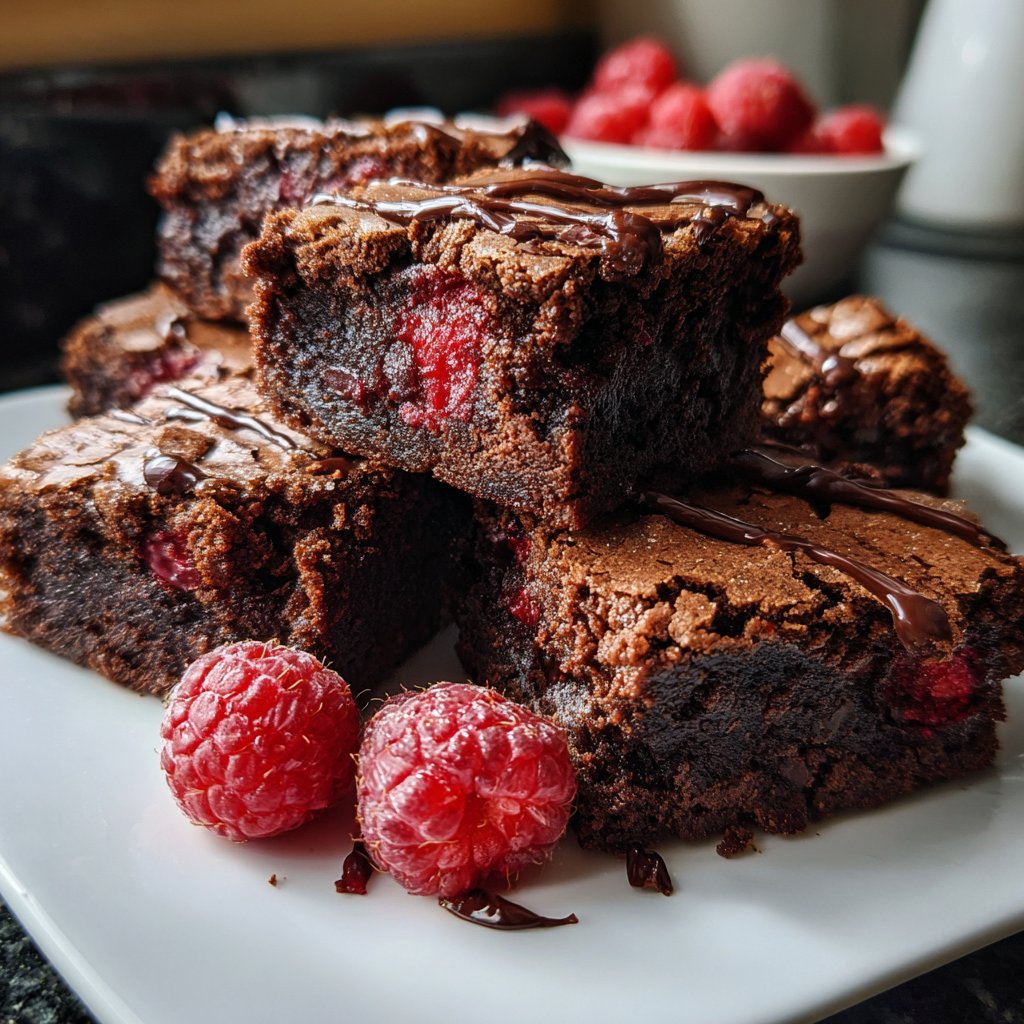 Chocolate Raspberry Brownies