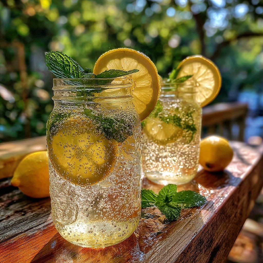 Sparkling Lemon Spring Drink
