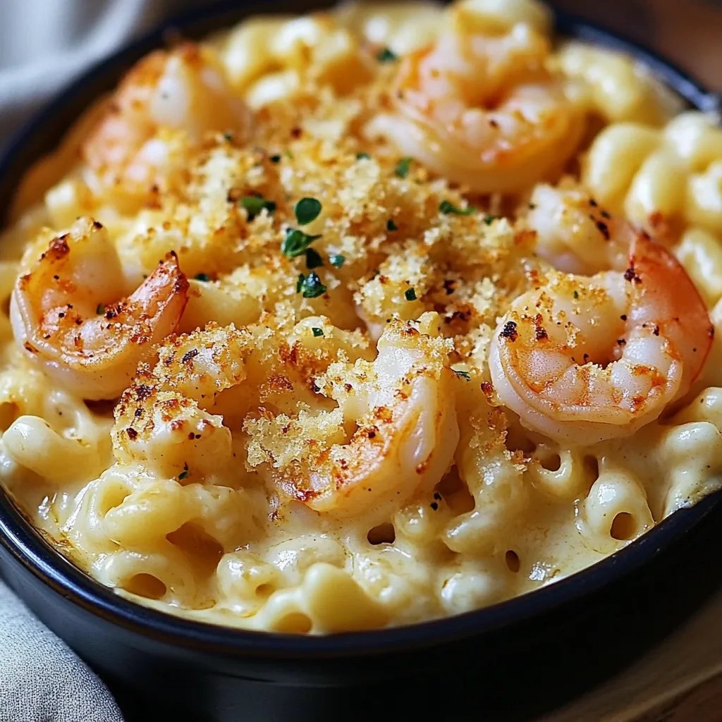Garlic Shrimp Mac and Cheese