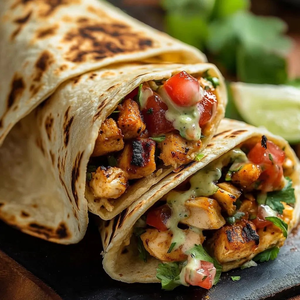 Chipotle Ranch Grilled Chicken Burrito Recipe