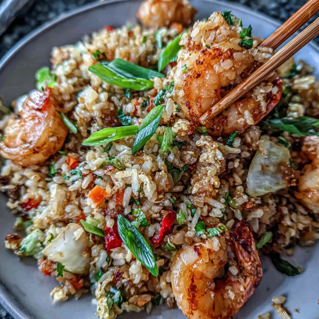 Easy Healthy Shrimp Fried Rice