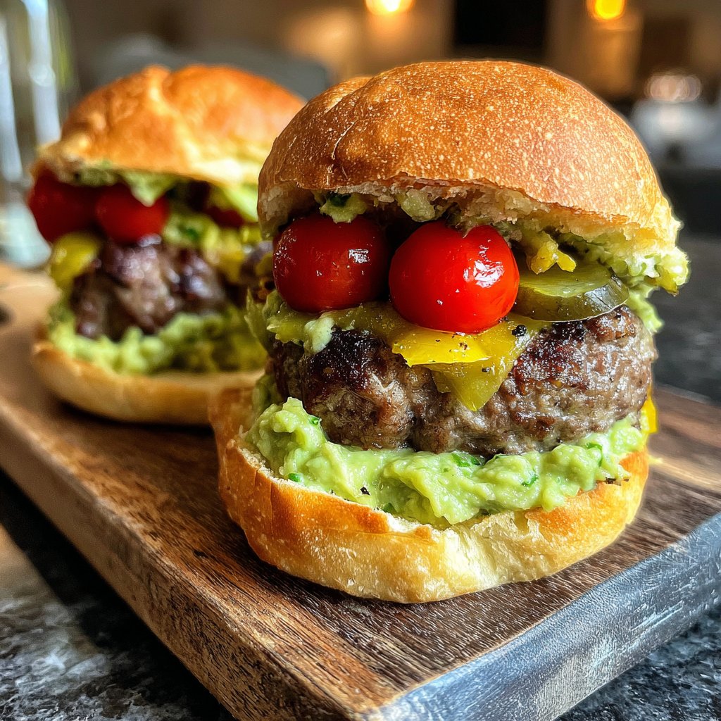Sliders with Avocado Spread