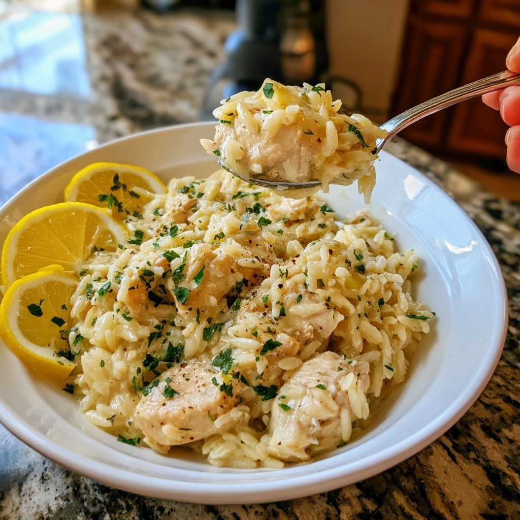 Creamy Lemon Chicken Orzo