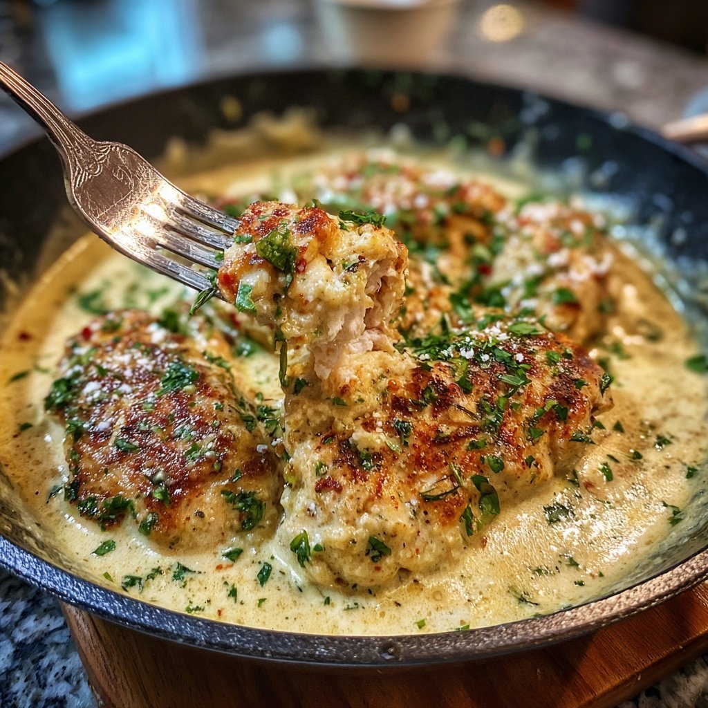 Creamy Garlic Parmesan Chicken Skillet
