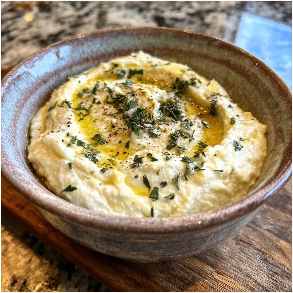 Creamy White Bean Garlic Dip