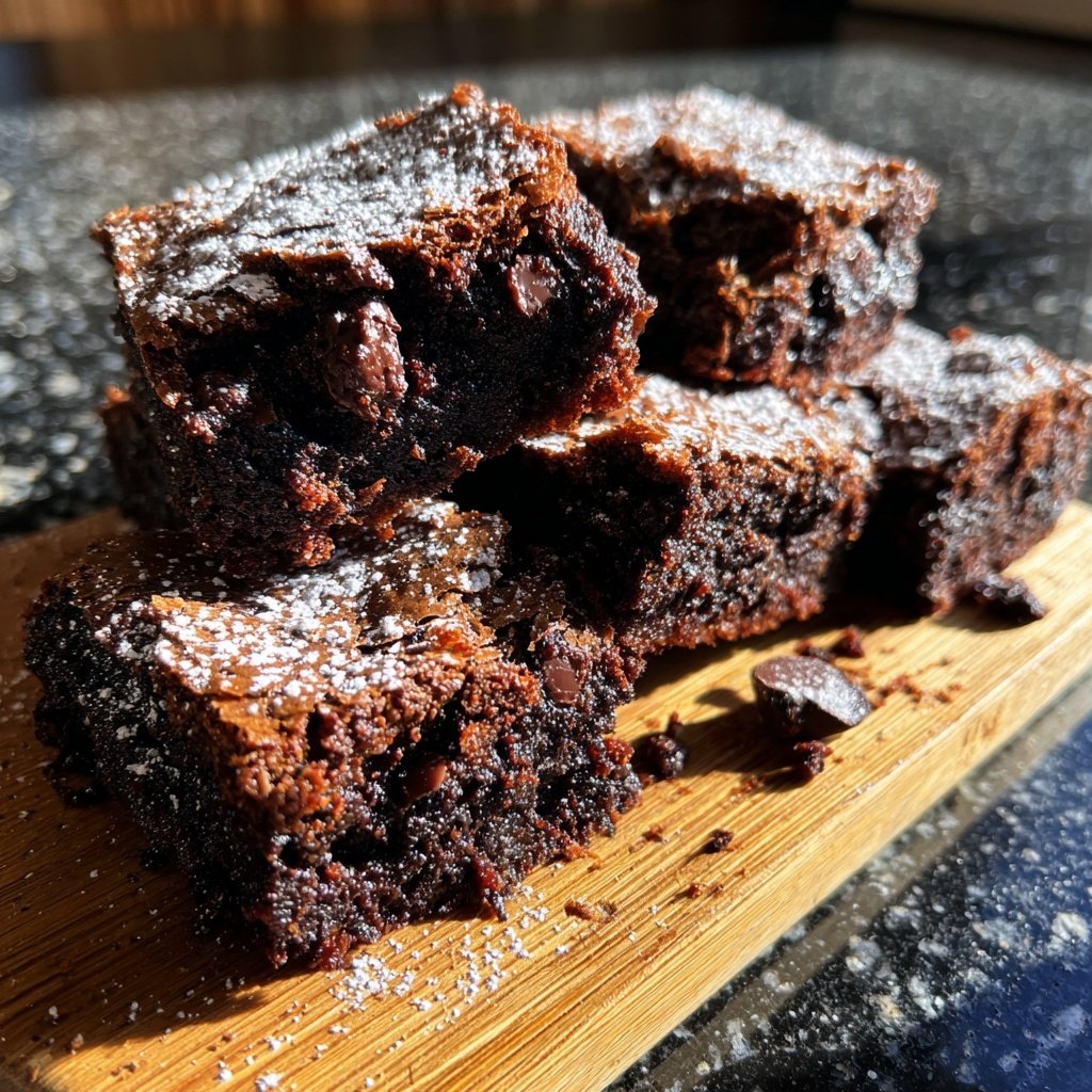 Fudgy Discard Brownies With Cocoa