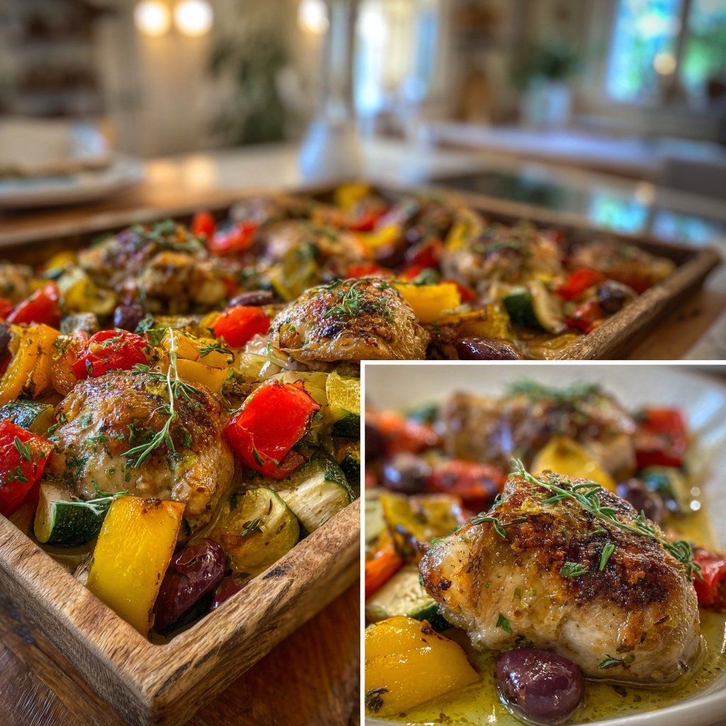 Greek Chicken Sheet Pan Dinner