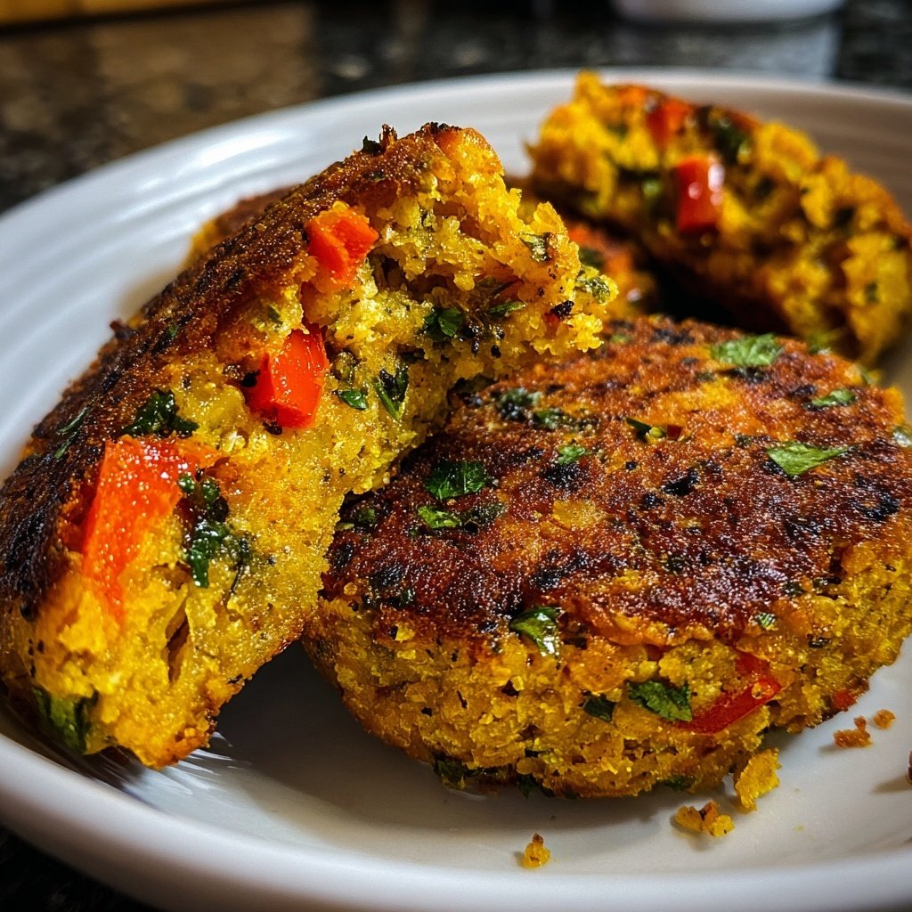 Baked Veggie Chickpea Patties