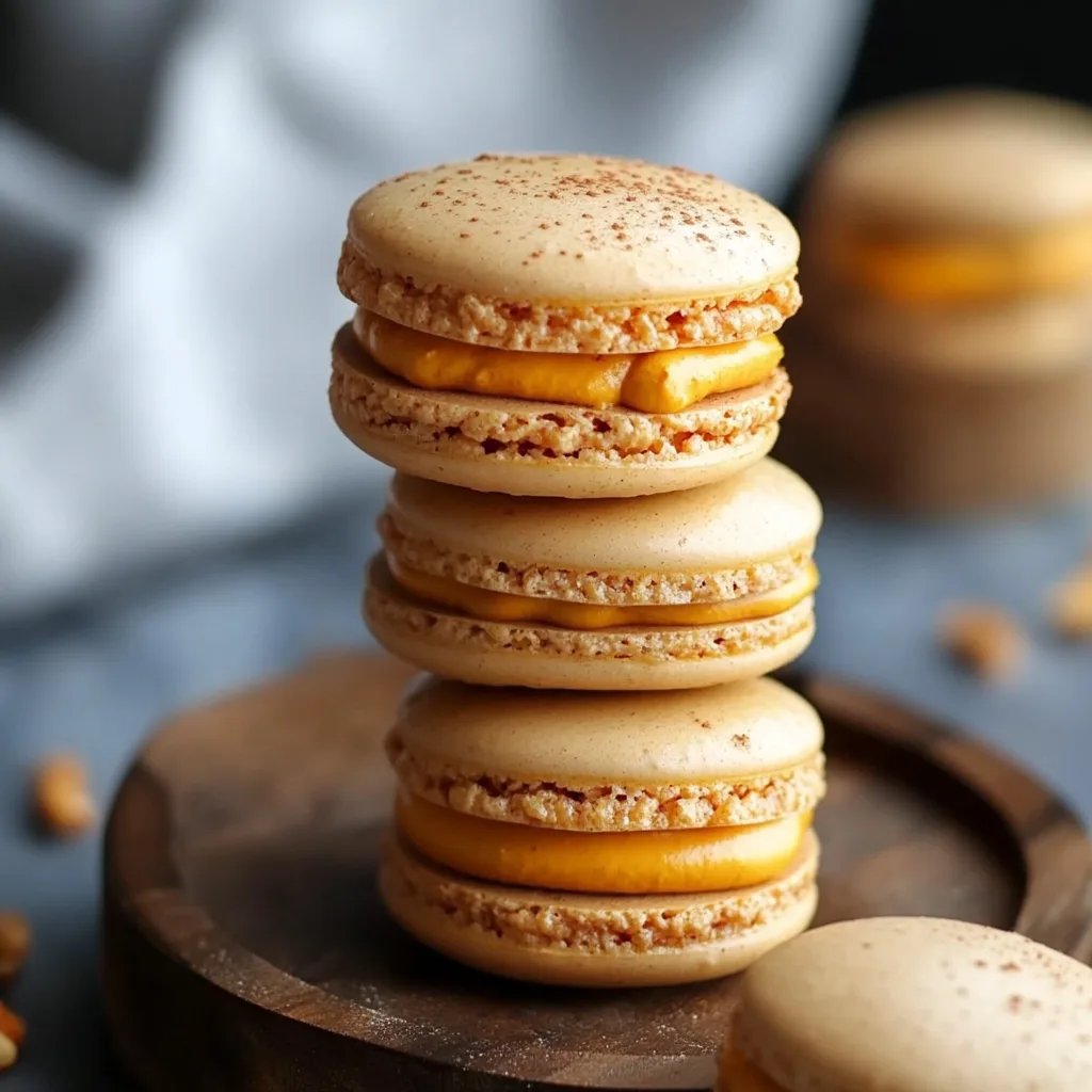 Pumpkin Pie Macarons
